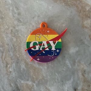 NASA PRIDE KEYCHAIN